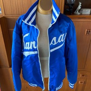 Vintage KU Bomber Letterman Jacket.